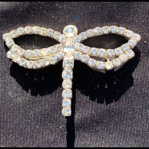 Dragonfly Rhinestone Diamond Brooch Pin